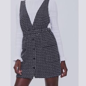Forever 21 Tweed Pinafore Dress